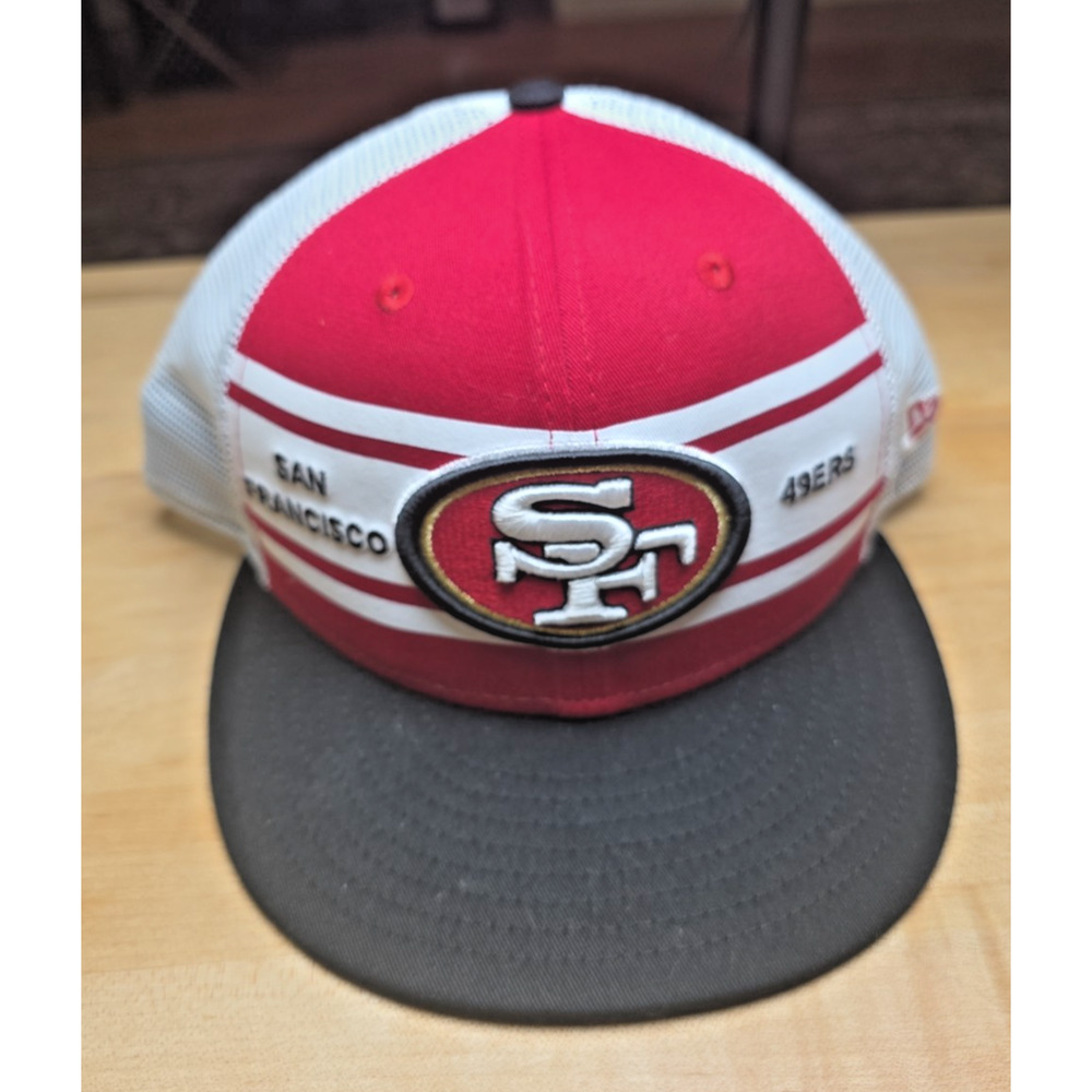 New Era San Francisco 49rs Banner A-Frame 9FIFTY Snapback Trucker Streetwear Hat
